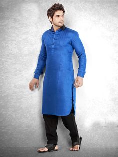 Blue Cotton Festive Men Pathani Suit Patani Kurta Men New Pattern, Indian Engagement Dress, Mens Pathani, Engagement Dress For Men, Pathani Suit, Indian Engagement, Dresses For Men