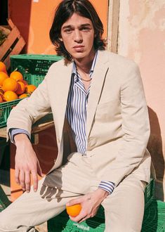 Costume Beige, Relaxed Elegance, Vanessa Bruno, Men's Style