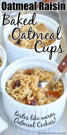 baked oatmeal cups with text overlay