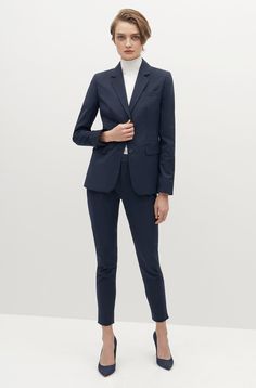 Womens Suits Wedding, Womens Navy Suit, Business Suit For Women, Wedding Suits For Women, Emerald Tie, Suits For Work, Mens Navy Suit, Teal Suit, Groom And Groomsmen Suits