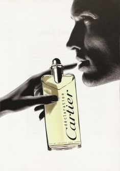 Vintage Fragrance Ads, Cartier Perfume, Mens Perfume, Fragrance Advertising, Fragrance Store, Musk Fragrance