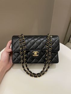 Chanel Classic Quilted Small Double FlapBlack Caviar GHWSmall 23 x 14 x 6.5 cmSingle chain drop 43 cmDouble chain drop 24 cmMicrochipJan 20239.7/10 Like New (inevitable hairline on hardware and underflap imprints otherwise like new)Includes full set box, dust bag and receiptRTP 14,000 sgdPrice now 10,900 sgd 8020 usd CN5565-01 Black Chanel Purse, Chanel Bag Outfit, Chanel Bag Classic, Chanel Double Flap, Chanel Classic Flap Bag, Luxury Bags Collection, Chanel Flap Bag, Classic Flap Bag, Chanel Purse