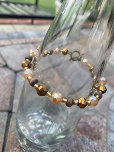 Beautiful natural color scheme.  Very comfortable and captivating in its style!.  will be made to order In your size. Natural Color Scheme, Bronze Bracelet, Bronze Bracelets, Son Style, Color Scheme, Natural Color, Color Schemes, Beauty Book, Champagne