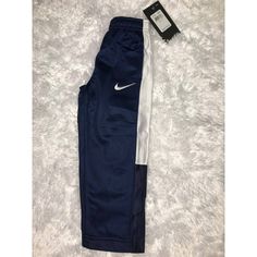 Nike Boys Pants Navy Blue And White Size 2t Nike Blue Cotton Pants, Nike Sporty Navy Pants, Nike Navy Cotton Bottoms, Navy Cotton Nike Bottoms, Nike Grey Sweatpants, Grey Nike Sweatpants, Jordan Boys, Boy Sweatpants, Nike Sweats