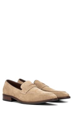 This sleek square-toe loafer slips right onto the foot for a fast fashionable shoe-wear look. 1" heel Square-toe Cushioned insole Leather upper, leather lining, rubber/sock liner outsole Imported Slip-on Moc Toe Loafers For Office, Moc Toe Slip-on Loafers For Office, Beige Slip-on Loafers With Plain Toe, Slip-on Loafers For Semi-formal Spring Occasions, Slip-on Loafers For Semi-formal Spring Events, Semi-formal Loafers For Spring, Spring Semi-formal Slip-on Loafers, Semi-formal Spring Slip-on Loafers, Business Casual Slip-on Moccasins With Almond Toe