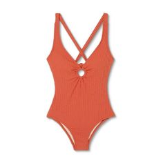 Women's Wide Ribbed Ring Medium Coverage One Piece Swimsuit - Kona Sol™ : Target Ribbed Ring, Rib Ring, Media Coverage, Swimwear Collection, Swimwear Fashion, Bra Cups, Same Day Delivery, One Piece Swimsuit, Fitness Fashion