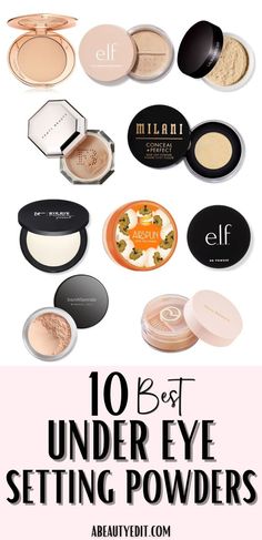 Best Under Eye Setting Powders Setting Powder Drugstore, Setting Powder For Dry Skin, Make Routine, Best Setting Powder, Under Eye Setting Powder, Setting Powders, Under Eyes, Setting Powder, Dark Circles