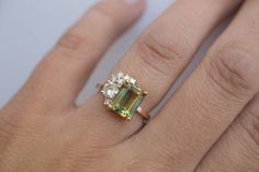 Emerald Green And Diamond Engagement Ring, Multiple Gemstone Engagement Rings, Jewel Engagement Rings, Mixed Stone Engagement Ring, Atypical Engagement Rings, Gem Stone Engagement Rings, Colorful Engagement Rings, Color Engagement Rings, Bohemian Engagement Ring