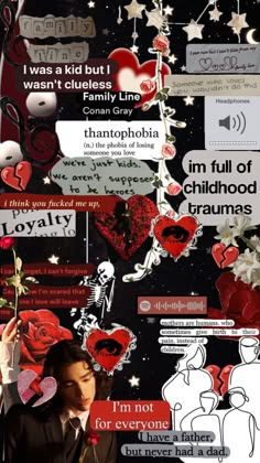 a collage of stickers and photos with the words i'm not everyone