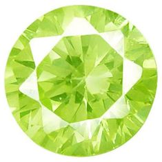 an oval cut green diamond on a white background