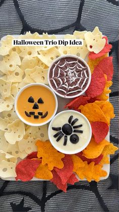 halloween tri - dip idea for kids to make