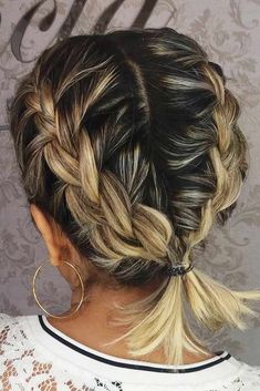 Hairstyle Braids, Cute Short Haircuts, Cute Braided Hairstyles, Medium Short Hair, Beauty Inspo, Back To School Hairstyles