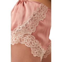 Brand New, With Tags. Sleep Sweetly In Lace-Skimmed Satin Shorts Designed With Crossover Side Panels And A High Waist. L=12-14 Color: Smoke Rose 4" Inseam; 16" Leg Opening; 11" Front Rise; 17" Back Rise (Size Medium) 100% Polyester With 90% Polyamide, 10% Elastane Contrast Machine Wash, Dry Flat Feminine Lace Lounge Bottoms, Feminine Pink Bottoms With Delicate Lace, Feminine Delicate Lace Sleepwear For Loungewear, Delicate Lace Feminine Sleepwear For Lounging, Feminine Pajama Shorts For Sleep, Feminine Pajama Shorts For Pajama Party, Feminine Short Pajama Shorts For Bedtime, Short Sleepwear With Lace Trim For Sleepover, Satin Shorts