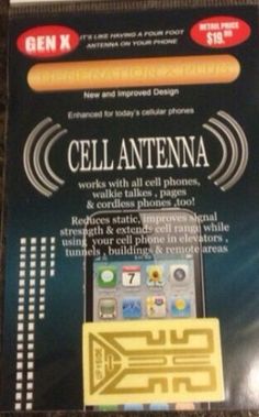 an advertisement for cell phone repair in front of a counter top with the words celantenna on it