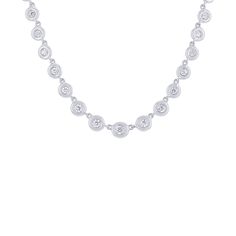 Indulge in elegance with this sophisticated Ethereum necklace. Crafted from 14 karat white gold with a bezel style graduated design, this exquisite piece features 3/5 carats total weight of sparkling diamonds. Experience luxury with this stunning and exclusive piece. Bezel Necklace, Top Gifts, Sparkle Diamonds, Wedding Shop, Wedding Bands, Diamonds, White Gold, Yellow Gold, Perfect Gift