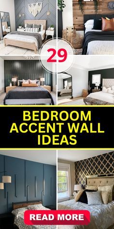 the bedroom accent wall ideas are easy to do