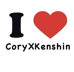 i love coryxkenshin with the word in black and red on it