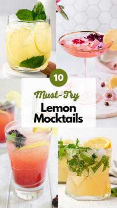 Lemon Mocktails Non Alcoholic Lemonade Drinks, Lemon Mocktail Recipes, Lemon Mocktail Non Alcoholic, Lemonade Mocktails Non Alcoholic, Yellow Mocktails Non Alcoholic, Mocktail Board, Drinks With Lemon, Yummy Mocktails, Summer Drink Recipes Nonalcoholic