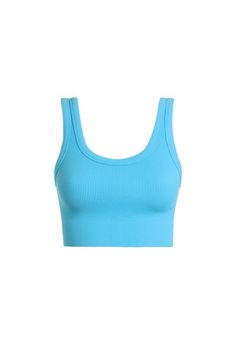 Dolphin's Blue Thick Rib Mini Tank Top - STYLED BY ALX COUTUREShirts & Tops Bright Blue Clothes, Preppy Tank Tops, Light Blue Tank Top, Preppy Tops, Clothing Wishlist, Dream Summer, School Fit, Summer Closet, Casual Preppy Outfits