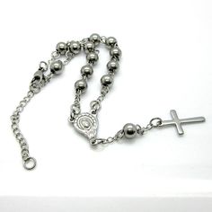 You don't meet people by accident. They are meant to cross your path for a reason. Get this premium Rosary Stainless Steel Bead Cross Bracelet and find the wisdom you have always been looking for. Chain Type: Link ChainClasp Type: Lobster Metal Material: 316 L Stainless Steel Length: 185 MM+40 mm FREE Shipping! Profits are used to help young poor girls with education and career opportunities. Get 50% OFF this gorgeous Rosary Stainless Steel Bead Cross Bracelet plus FREE shipping Now.Just click t Nickel Free Cross Bracelet With Spiritual Style, Nickel-free Cross Bracelet For Spiritual Style, Stainless Steel Cross Bracelets As Gifts, Stainless Steel Cross Bracelet As A Gift, Stainless Steel Cross Bracelet As Gift, Cross Shaped Stainless Steel Bracelet As Gift, Cross Shaped Stainless Steel Bracelet Gift, Spiritual Rosary Bracelet With Adjustable Chain, Spiritual Metal Rosary Bracelet As Gift