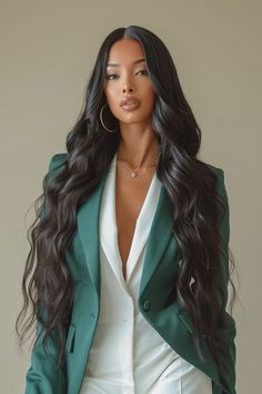 Natural Hair Extensions, Caramel Highlights, Frontal Hairstyles, Long Black Hair, Clip In Hair Extensions, Hair Bundles, Long Black, Gorgeous Hair, Hair Looks