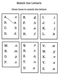 the letter worksheet for preschool to learn how to write letters and numbers with pictures