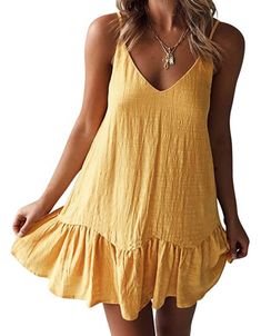 Amazon Dresses You Need Under $25 - LIFESTYLE KATE Loose Summer Dress, Cotton Short Dresses, Elegant Casual Dress, Holiday Dresses Women, Shift Dresses, Short Summer Dresses, Ruffles Fashion, Cotton Dress Summer, Elegant Dresses For Women