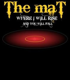 the mat where i will rise and you will fall book cover with text on black background