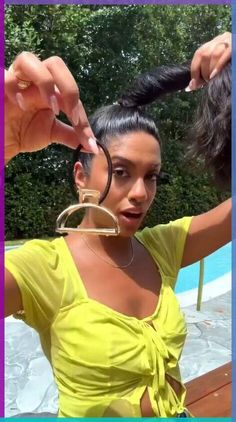 The Miami humidity is doing me dirty now that hot weather is back! Follow along with me to learn this easy, 2-minute bun hack that’s the perfect hairstyle for hot weather. Bun Hack, Perfect Hairstyle, Humid Weather, Celebrity Hair, High Ponytail, Hot And Humid, High Ponytails, Celebrity Hairstyles, Hot Weather