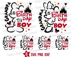 the birthday boy and girl mickey mouse svg files