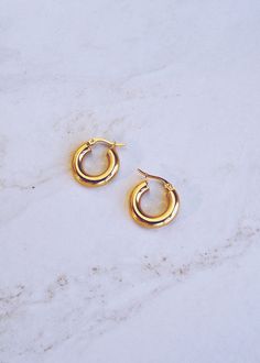 18k Celine Hoops – Ten Wilde Mini Gold Hoops, Square Crystal Earrings, Crystal Ear Cuff, Jasmine Tookes, Mini Gold, Jewelry Chest, Emma Chamberlain, Golden Jewelry, Gold Ring Stack