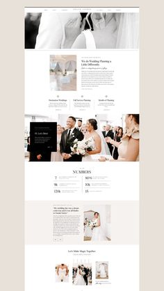 the wedding website is clean and ready to be used