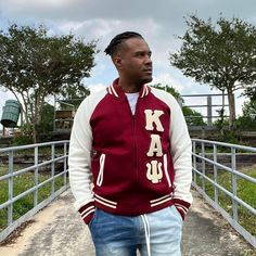 Reign supreme in this Kappa Varsity Fleece Jacket, the optimal expression of modern sophistication and classic style. Finely crafted with luxurious crimson and cream colors, this timeless piece boasts a full zip and a chenille embroidered logo, fitting you comfortably and stylishly with each wear. Half Zip Windbreaker, Distressed Hat, Letterman Jacket, Corduroy Jacket, T Shirts With Sayings, Hip Hop Fashion, Henley Shirts, Windbreaker Jacket, Black Backpack