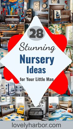 28 Charming Baby Boy Nursery Ideas: Creative Themes And Decor For Your Little Man Boy Nursery Themes Artwork, Boy Nursery Themes Target, Navy Boys Nursery, Nursery Ideas Boy Themes, Trending Nursery Themes 2024, Baby Boy Name Signs For Nursery, Bedtime Stories, Nursery Design