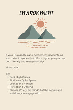 an info sheet describing the different types of mountains