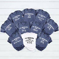 a group of t - shirts with the words groom on them