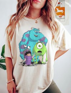 Disney Monster Inc T Shirt Monster Inc Shirts, T Shirt Designs Ideas, Monsters Inc Shirt, Sully And Boo, Bowls Healthy, Monster 1st Birthdays, Monster Inc Birthday, Quinoa Bowls, Monster Inc