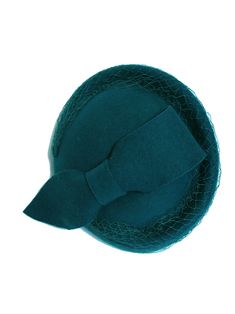 1940s Vintage Style dark teal pillbox felt hat with a large loop trim. 100% wool with a water-resistant finish. Cuts away at the back very similar to original forties half or three quatre hats Great for an authentic forties look suitable for any of the 1940s celebration weekends. Adjustable inside with drawstring ribbons, one size fits most. The colour is now the same as image one but have left the other two images to show the style. Teal Hat, Vintage Style Shoes, Gloves Vintage, Vintage Umbrella, Wool Fedora Hat, Vintage Knitwear, Vintage Trousers, Style Dark, Pillbox Hat