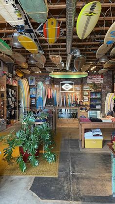 Rad surf shop along the California coast, surf style, pismo beach surf shop, surf boards, surf aesthetic, California road-trip, surf shop decor, surf shop interior, surfer girl, wetsuit, chill vibes Backyard Surf Shack, Vintage Surf Shack Decor, Surf Shop Boutique, Surf Store Interior Design, Beach Gym Aesthetic, Surf Cafe Interior, Surf Bar Design, Vintage Surf Room, Surf Shack Aesthetic