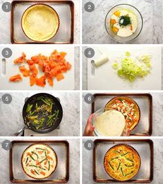 the steps to make an easy quiche recipe