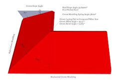 a diagram showing the height and width of an area with different types of roofing materials