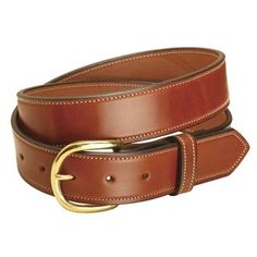 A fine-quality standard for every wardrobe, this Tory Leather Classic Belt will be a distinctive staple for years to come. Crafted of smooth and supple American leather, it features handsome stitching accents, a sewn-on brass buckle and stitched leather keeper. 1" width. Tory Leather uses environmentally friendly leather that has been tanned in vegetable extracts for a rich, long-lasting color. USA. Sizes 28-46; 1" width. Classic Leather Belt For Fall, Classic Leather Belts For Fall, Leather Belts For Formal Fall Occasions, Formal Leather Belts For Fall, Classic Brown Belts For Fall, Classic Leather Belt With Leather Trim, Dover Saddlery, Used Saddles, Classic Belt