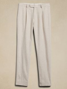 Arroyo Cotton-Linen Suit Pant | Banana Republic Luxury Linen, Slim Leg, Slim Legs