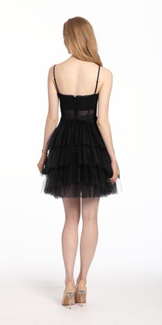 Meet: your go-to party dress this summer. The features of this short cocktail dress include adjustable spaghetti straps, a fitted sheer corset bodice, and tiered fit and flare silhouette. Wear it as a wedding guest dress or graduation dress. Add on silver or gold accessories to complete the look. For additional information on style: 21820-A25282, customer service is available Monday through Friday from 9am until 5pm eastern time at: 551-257-1900, contact us, or chat with us on-line. Black Women Dress, Sheer Corset, Colorful Heels, Unique Fits, Corset Bodice, Short Cocktail Dress, Guest Dress, Gold Accessories, Fit And Flare Dress