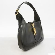 Gucci Hardware Jackie Leather Black Gold Shoulder Bag Mini Size Size (Hxwxd)]: 19cm X 13cm X 3.5cm [Handle Length]: 40cm - 45cm / 15.74'' - 17.71 '' [Strap Length]: 58.5cm - 73cm / 23.03'' - 28.74'' Gucci Hobo Shoulder Bag With Gold-tone Hardware, Gucci Black Satchel With Gold-tone Hardware, Black Gucci Satchel With Gold-tone Hardware, Gucci Shoulder Bag With Gold-tone Hardware And Double Handle, Gucci Black Bag With Gold-tone Hardware, Gucci Bag, Black And Brown, Bag Lady, Gucci