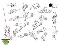 a bunch of hand gestures drawn by someone using their cell phone and holding something in the other hand