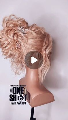 Mark Nelson-Wolter on Instagram: "✨💕 NEW! TEXTURED, GLAM UP DO WITH A PADDING TRICK FOR MY @oneshothairawards @behindthechair_com ENTRY THIS YEAR! #btconeshot2024_stylingvideo 💕✨ @markjohnhair  . . #hairvideo #hairvideo #updo #updos #hairup #hairups #hairtutorial #hairtutorials #texturedhair #texturedupdo #bridalhair #bridalupdo #bridehair #weddinghair #weddinghairstyle #bighair #curlyhairstyles #curlyupdo #réel #reel #hairreels #igreels #hairinspo #hairartist #artist #artlover #hairaccessories #hairfashion #hairideas" Textured Hair Updo, Unique Updo Hairstyles, Loose Bridal Hair, Updos For Medium Length Hair Tutorial, Wig Updo, Grad Hair, Bun Ideas, Bridal Hair Up, Curled Updo