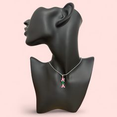 Discover Timeless Elegance And Pride With Our Aka Alpha Kappa Alpha Pendant Chain-Link Necklace, A Stunning Accessory That Blends Sophistication With Heritage. Crafted From Durable Stainless Steel And Luxuriously Plated In Radiant Silver, This Necklace Is Not Just A Piece Of Jewelry But A Symbol Of Prestige And Tradition. Key Features: - Material: High-Quality Stainless Steel, Silver Tone Chain Necklace For A Lustrous Finish That Is Tarnish Resistant. - Length: 18 Inches, Perfect For A Comfortab Alpha Kappa Alpha, Green Enamel, Chain Link Necklace, Chain Link, Timeless Pieces, Womens Jewelry Necklace, Timeless Elegance, Pink And Green, Pink Ladies