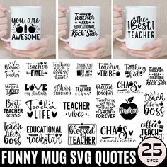 funny mug svg quotes for teachers