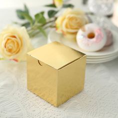 100 PCS | 3inch x 3inch Gold Party Favor Boxes Easy Diy Candy, Gold Party Favors, Candy Box Gift, Wedding Bonbonniere, Candy Treat Box, Coffee Wedding Favors, Coffee Favors, Gold Wedding Favors, Coffee Wedding